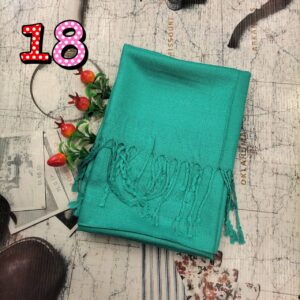 🧣🧡ผ้าคลุมไหล่สีพื้น ผ้าพันคอสไปไทซิว ผ้าThai Silk สีพื้นไม่มีลวดลาย 📌สินค้าไม่ได้แพคใส่กล่อง แพคเกจถุงแก้วใสธรรมดา📌 - Image 19
