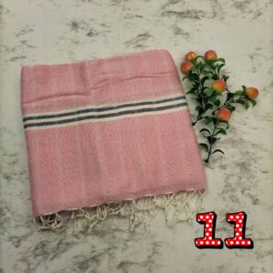 ผ้าพันคอผ้าฝ้ายทอมือ งานย้อมสีธรรมชาติ ขนาด 19*70 นิ้ว (แต่ละผืนไม่เท่ากัน) - Image 8