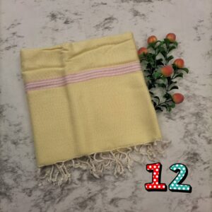 ผ้าพันคอผ้าฝ้ายทอมือ งานย้อมสีธรรมชาติ ขนาด 19*70 นิ้ว (แต่ละผืนไม่เท่ากัน) - Image 9