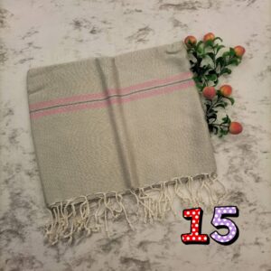 ผ้าพันคอผ้าฝ้ายทอมือ งานย้อมสีธรรมชาติ ขนาด 19*70 นิ้ว (แต่ละผืนไม่เท่ากัน) - Image 12
