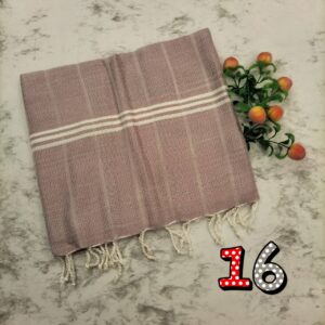 ผ้าพันคอผ้าฝ้ายทอมือ งานย้อมสีธรรมชาติ ขนาด 19*70 นิ้ว (แต่ละผืนไม่เท่ากัน) - Image 13