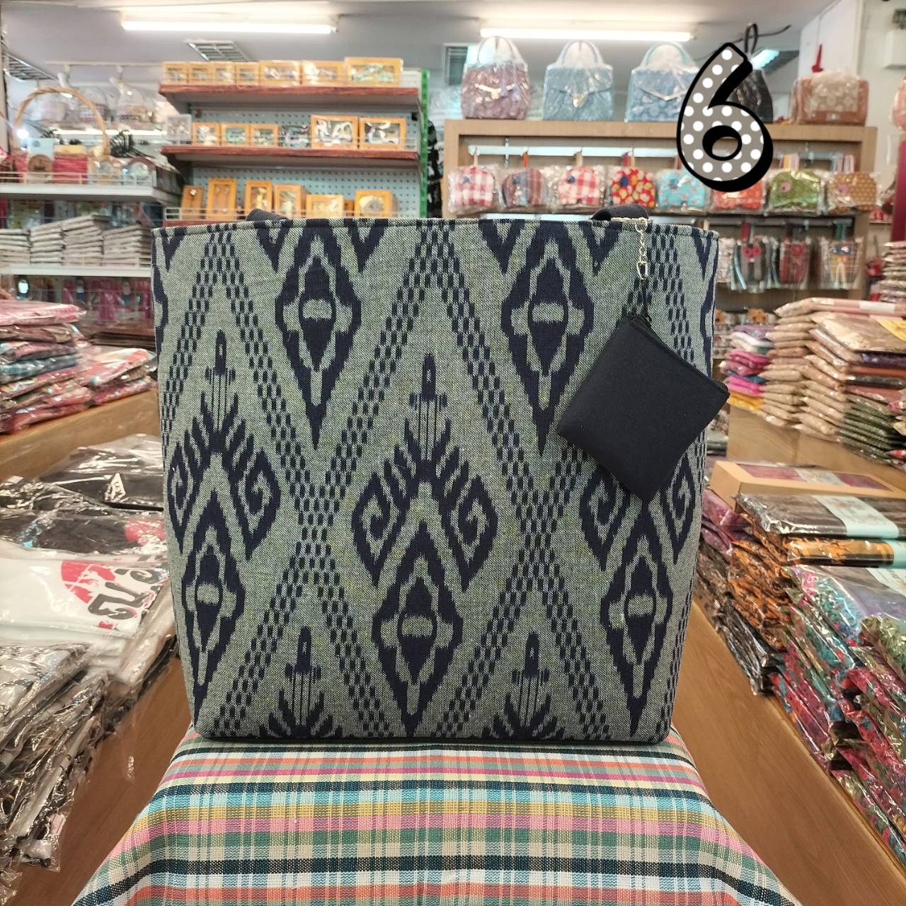 กระเป๋าถือสะพายไหล่ ทรงปากตรงใบใหญ่พร้อมแถมกระเป๋าสตางค์น้อย - Image 27