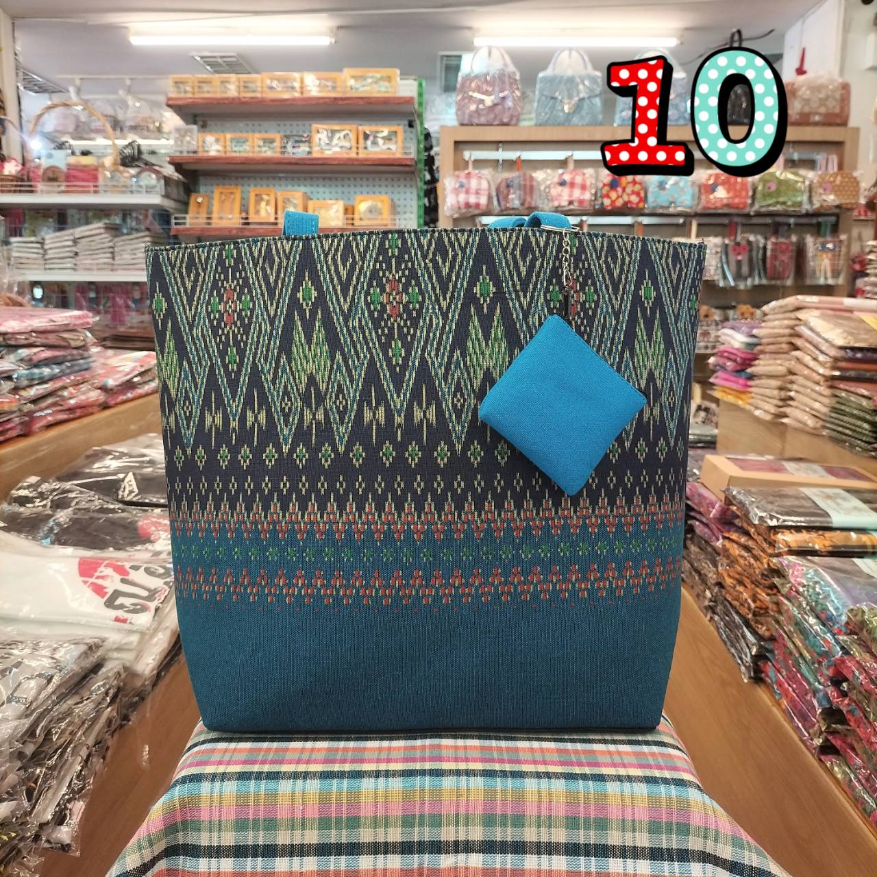 กระเป๋าถือสะพายไหล่ ทรงปากตรงใบใหญ่พร้อมแถมกระเป๋าสตางค์น้อย - Image 31