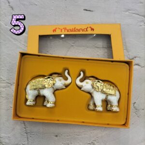 ช้างคู่ S โมเดลช้าง ช้างโมเดล Elephant thailand Souvenir in smile land ของฝากจากไทย - Image 6