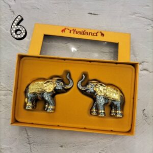 ช้างคู่ S โมเดลช้าง ช้างโมเดล Elephant thailand Souvenir in smile land ของฝากจากไทย - Image 7