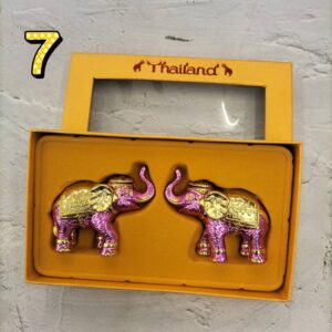 ช้างคู่ S โมเดลช้าง ช้างโมเดล Elephant thailand Souvenir in smile land ของฝากจากไทย - Image 8