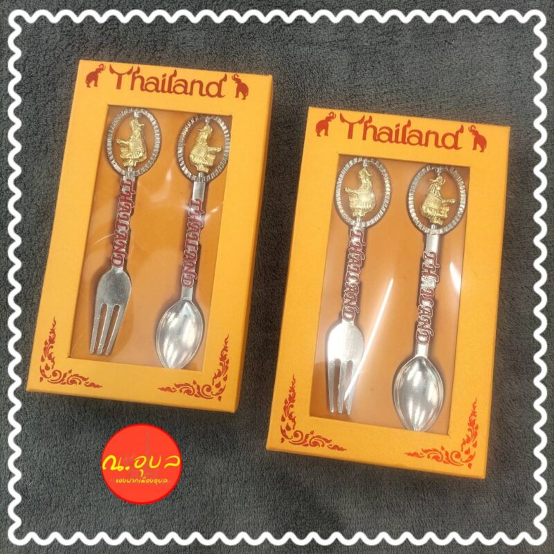 ช้อน-ส้อมเงิน ของที่ระลึก ของไทย Thai souvenir