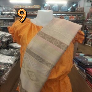 ♒⏩⏪ผ้าพันคอผ้าคลุมไหล่ งานทอเครื่องลายขิด ชายผ้าลายสามเหลี่ยม 📌📌สินค้าไม่ได้แพคใส่กล่อง แพคเกจถุงแก้วธรรมดา📌📌 - Image 10