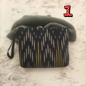 👛💸💳กระเป๋าใส่เครื่องสำอางรูปทรงสี่เหลี่ยม ทำจากผ้าฝ้ายทอมือ ผ้ากาบบัว ผ้าพิมพ์คราม ขนาด 1 ใบ 👛💸💳 - Image 7