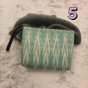 👛💸💳กระเป๋าใส่เครื่องสำอางรูปทรงสี่เหลี่ยม ทำจากผ้าฝ้ายทอมือ ผ้ากาบบัว ผ้าพิมพ์คราม ขนาด 1 ใบ 👛💸💳 - Image 10