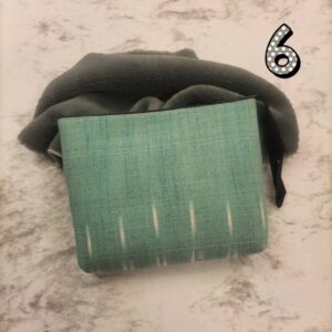 👛💸💳กระเป๋าใส่เครื่องสำอางรูปทรงสี่เหลี่ยม ทำจากผ้าฝ้ายทอมือ ผ้ากาบบัว ผ้าพิมพ์คราม ขนาด 1 ใบ 👛💸💳 - Image 11