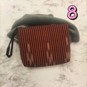 👛💸💳กระเป๋าใส่เครื่องสำอางรูปทรงสี่เหลี่ยม ทำจากผ้าฝ้ายทอมือ ผ้ากาบบัว ผ้าพิมพ์คราม ขนาด 1 ใบ 👛💸💳 - Image 4