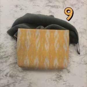 👛💸💳กระเป๋าใส่เครื่องสำอางรูปทรงสี่เหลี่ยม ทำจากผ้าฝ้ายทอมือ ผ้ากาบบัว ผ้าพิมพ์คราม ขนาด 1 ใบ 👛💸💳 - Image 5