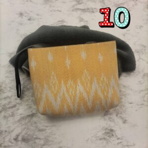 👛💸💳กระเป๋าใส่เครื่องสำอางรูปทรงสี่เหลี่ยม ทำจากผ้าฝ้ายทอมือ ผ้ากาบบัว ผ้าพิมพ์คราม ขนาด 1 ใบ 👛💸💳 - Image 6