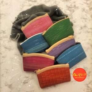 👝🪷กระเป๋าใส่เศษสตางค์ทรงปากโค้ง กระเป๋าผ้ากาบบัว เป็นผ้าเอกลักษณ์ของจังหวัดอุบลราชธานี